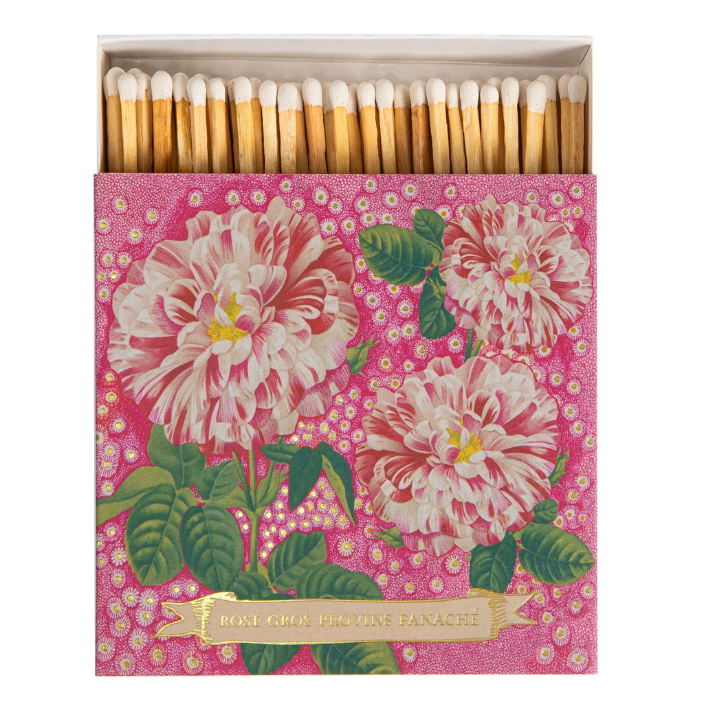 ARCHIVIST Square Box Matches ROSE PROVIN PETUNIA