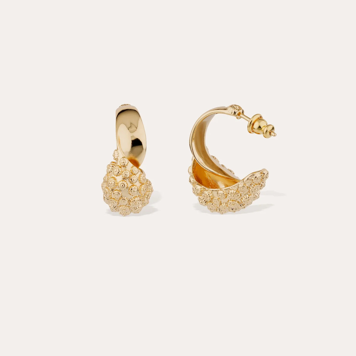 GAS BIJOUX Almara Hoop Earrings GOLD