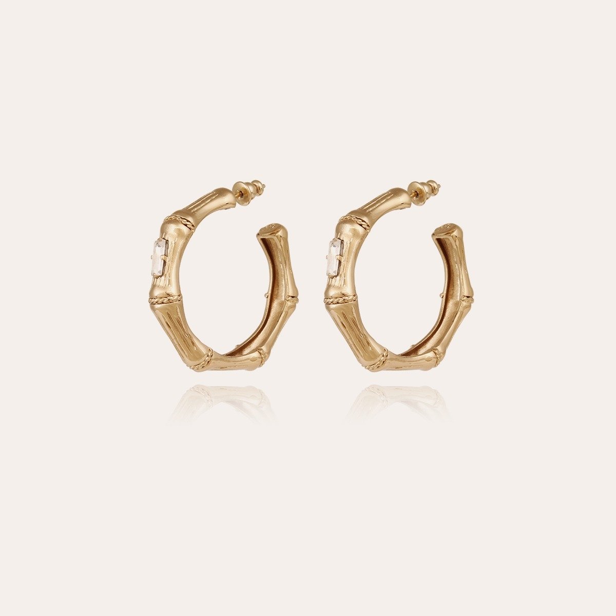 GAS BIJOUX Bamboo Hoops GOLD