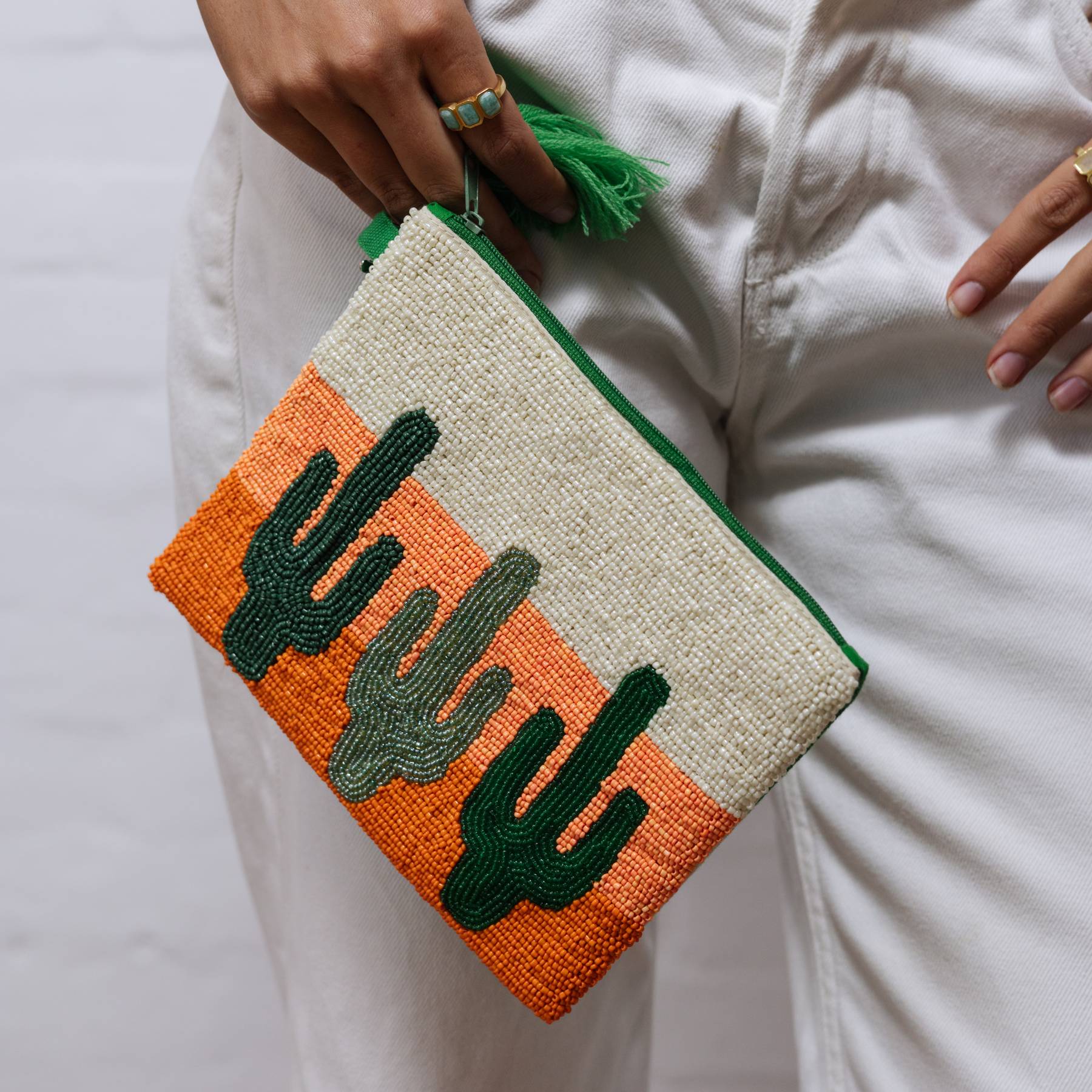 Beaded Clutch CACTUS