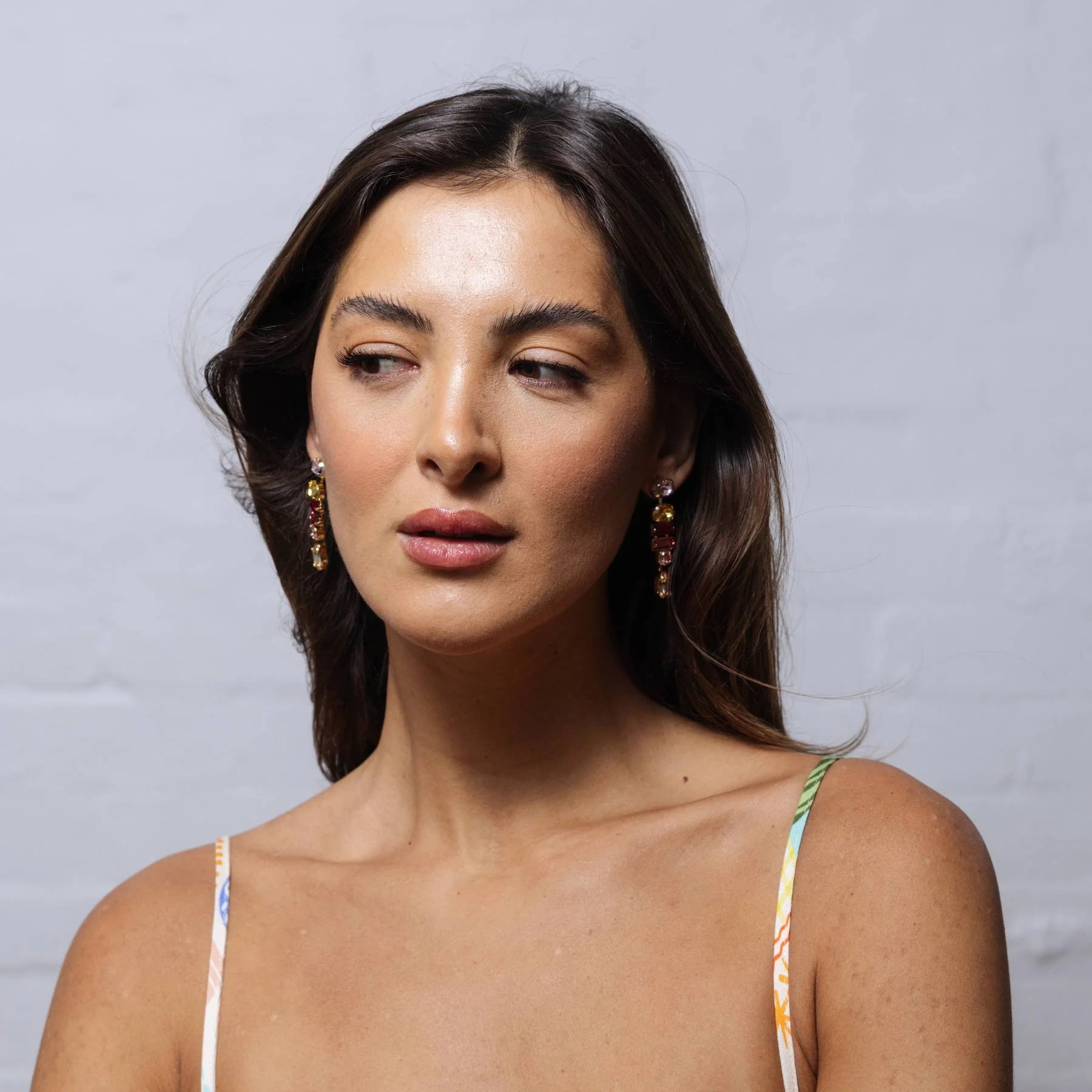 Alana Statement Earrings RED/PINK