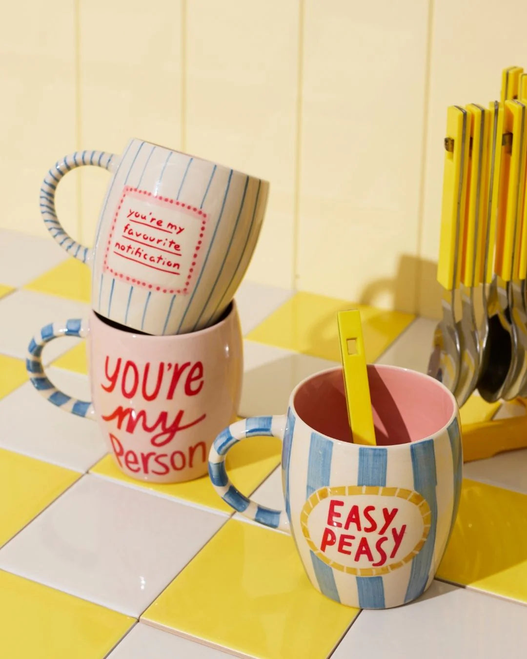 JONES & CO Love Notes Mug NOTIFICATION