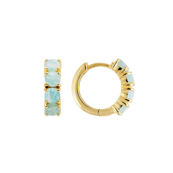 FAIRLEY Midi Hoops AMAZONITE