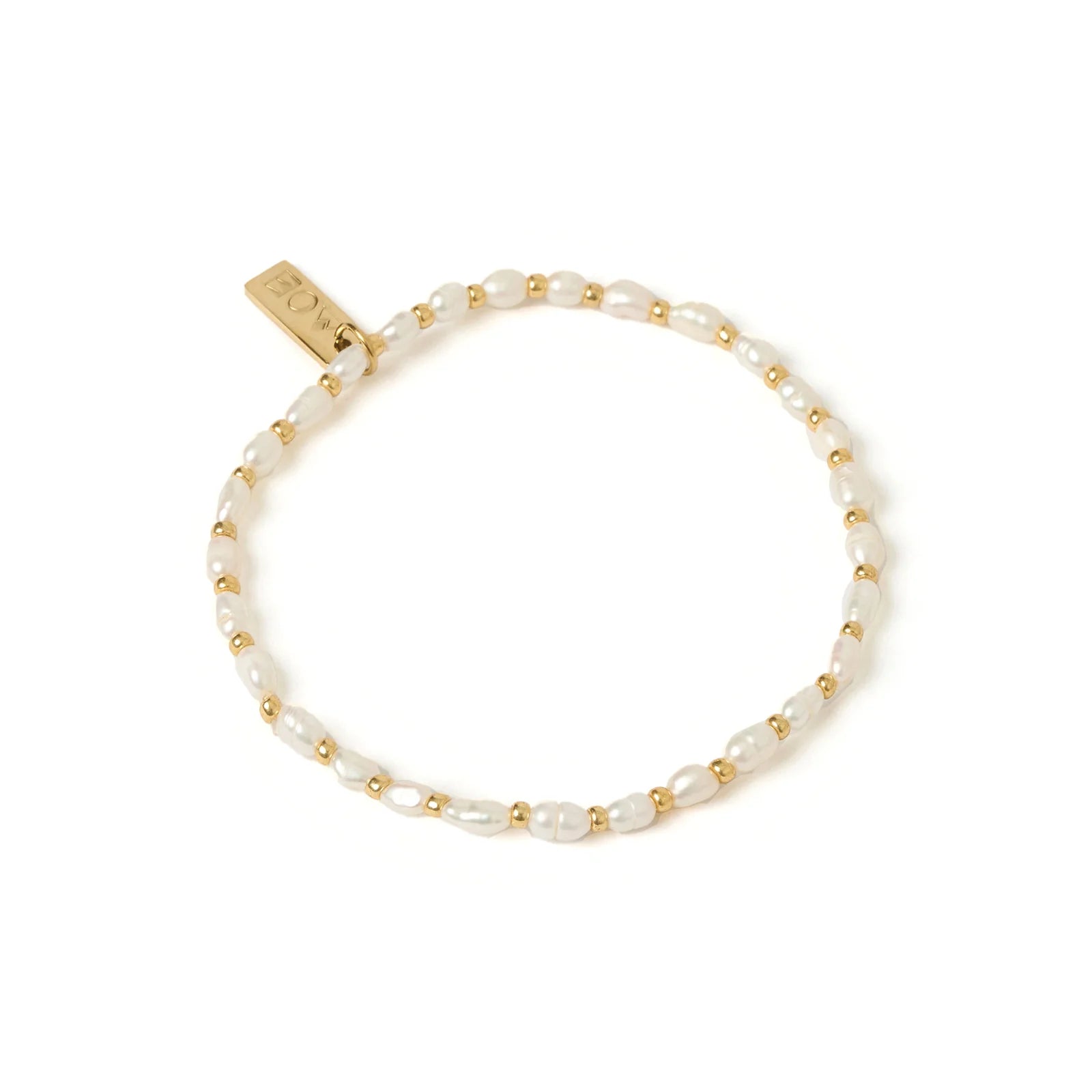 Arms of Eve Amber Pearl and Gold Bracelet