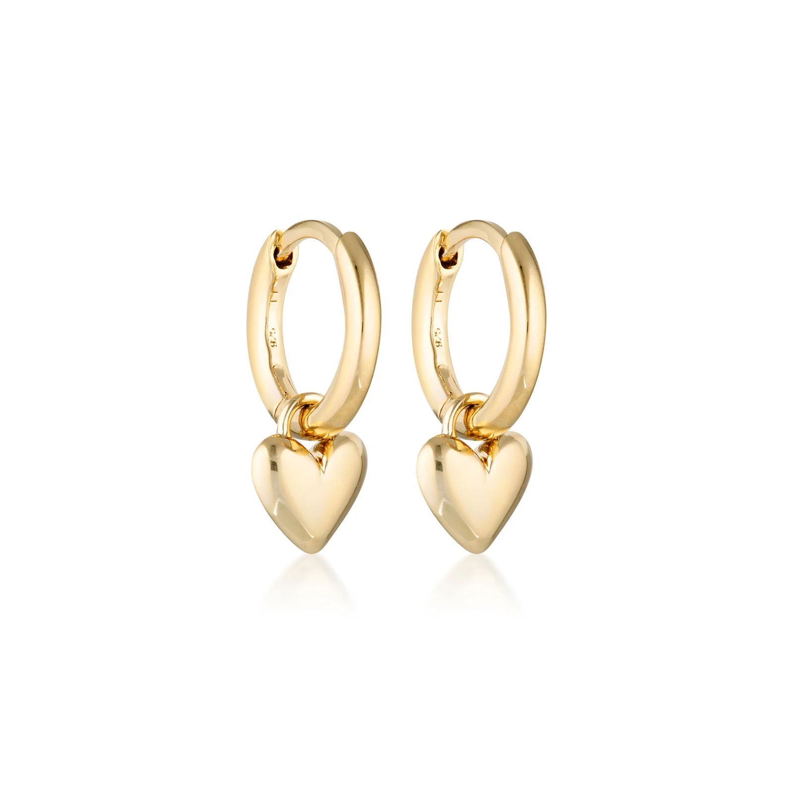 LINDA Amore Classic Huggie Earrings GOLD