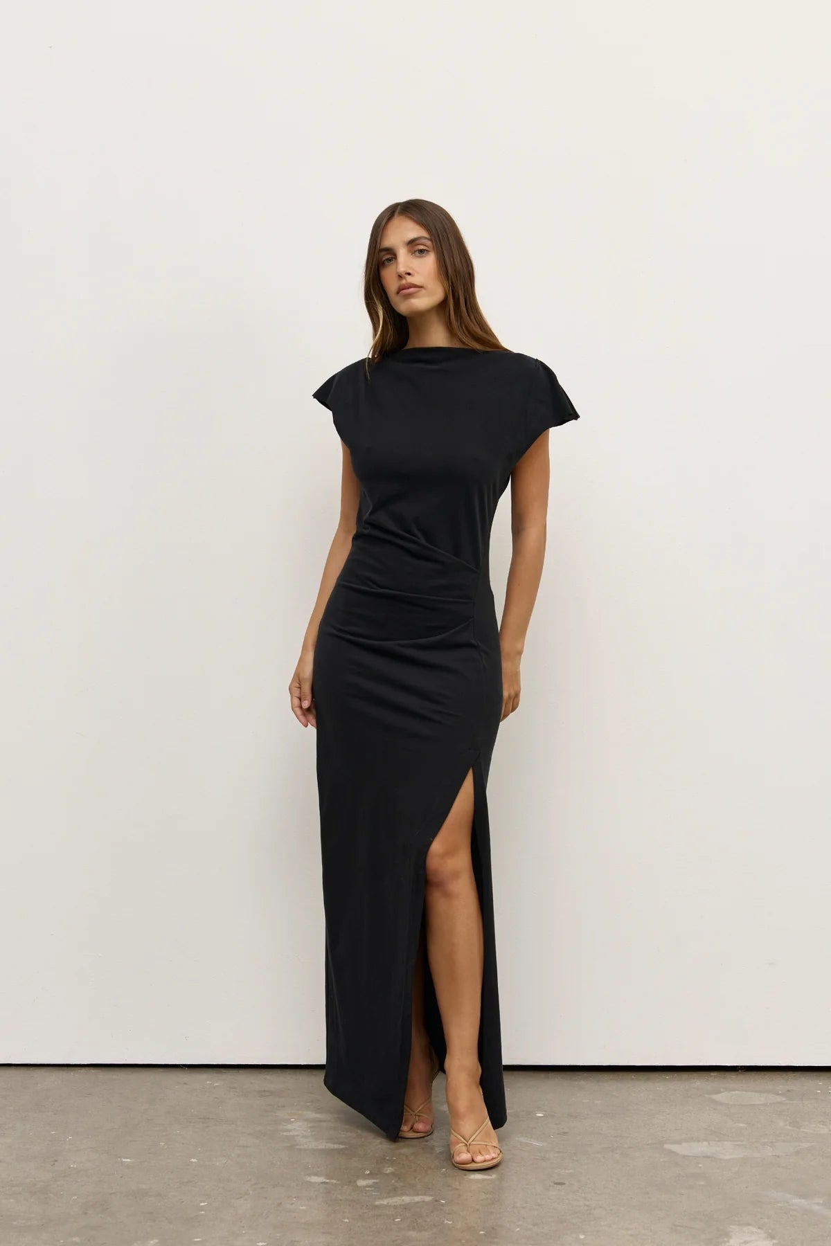 BAYSE Eliana Maxi Dress BLACK