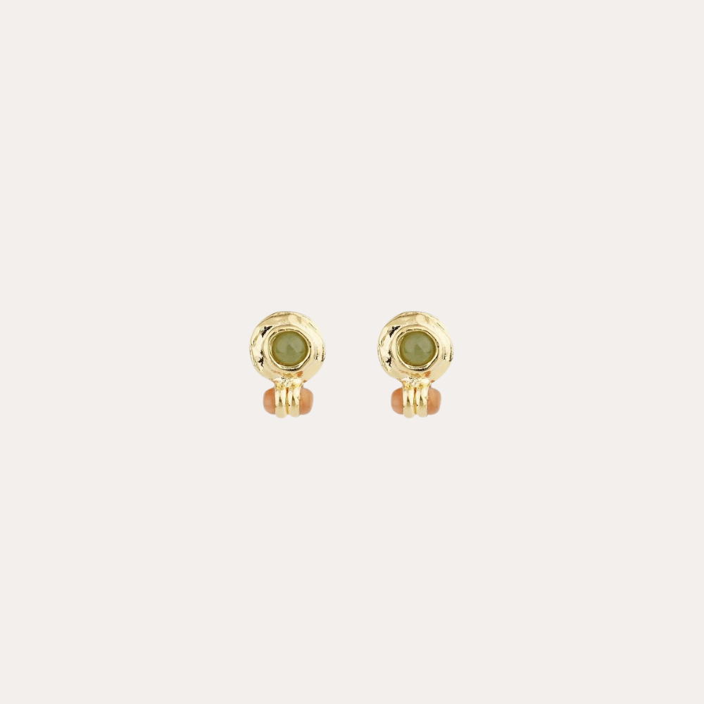 GAS BIJOUX Amarante Stud Earrings GREEN