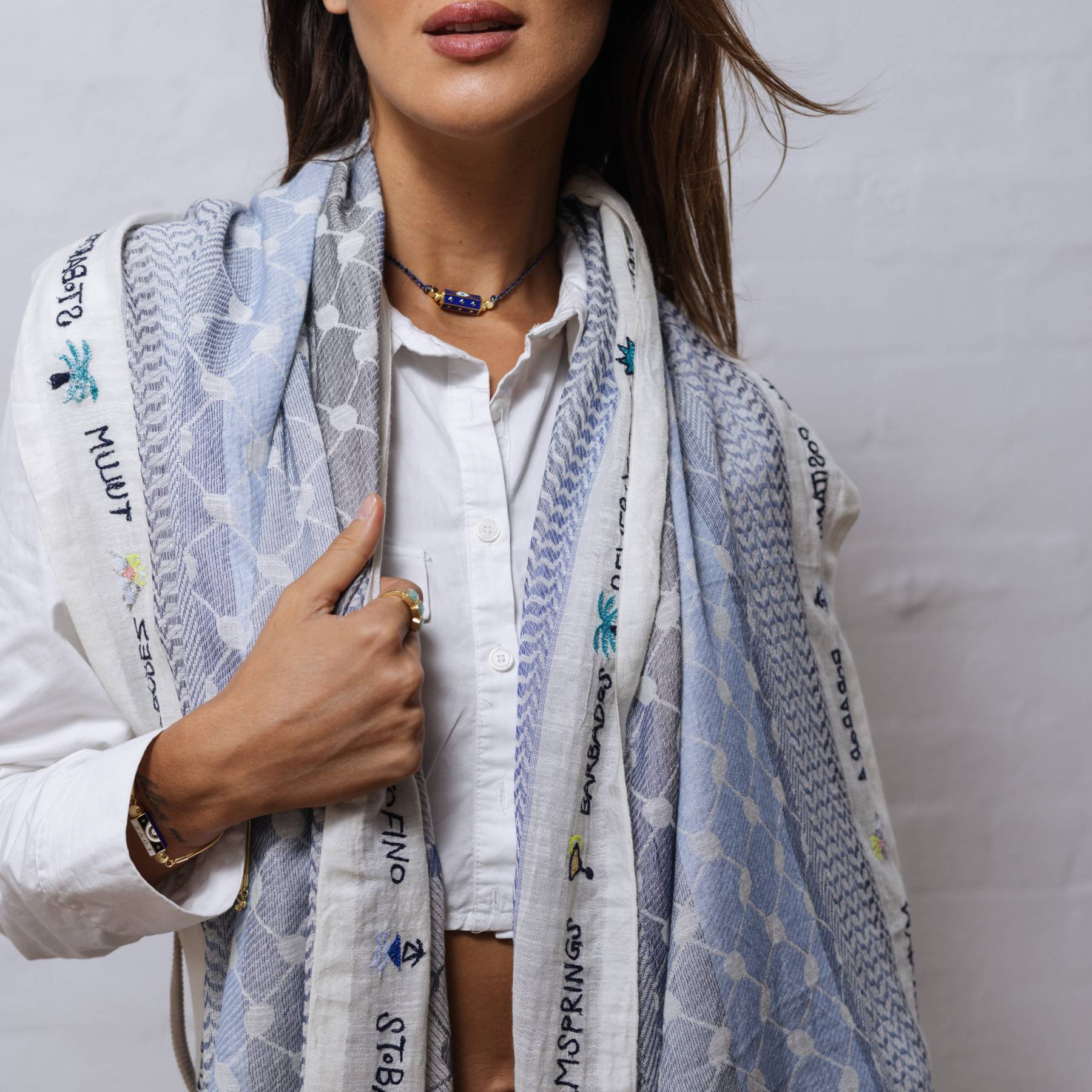 Pure Cotton Sarong Scarf Europe Cities