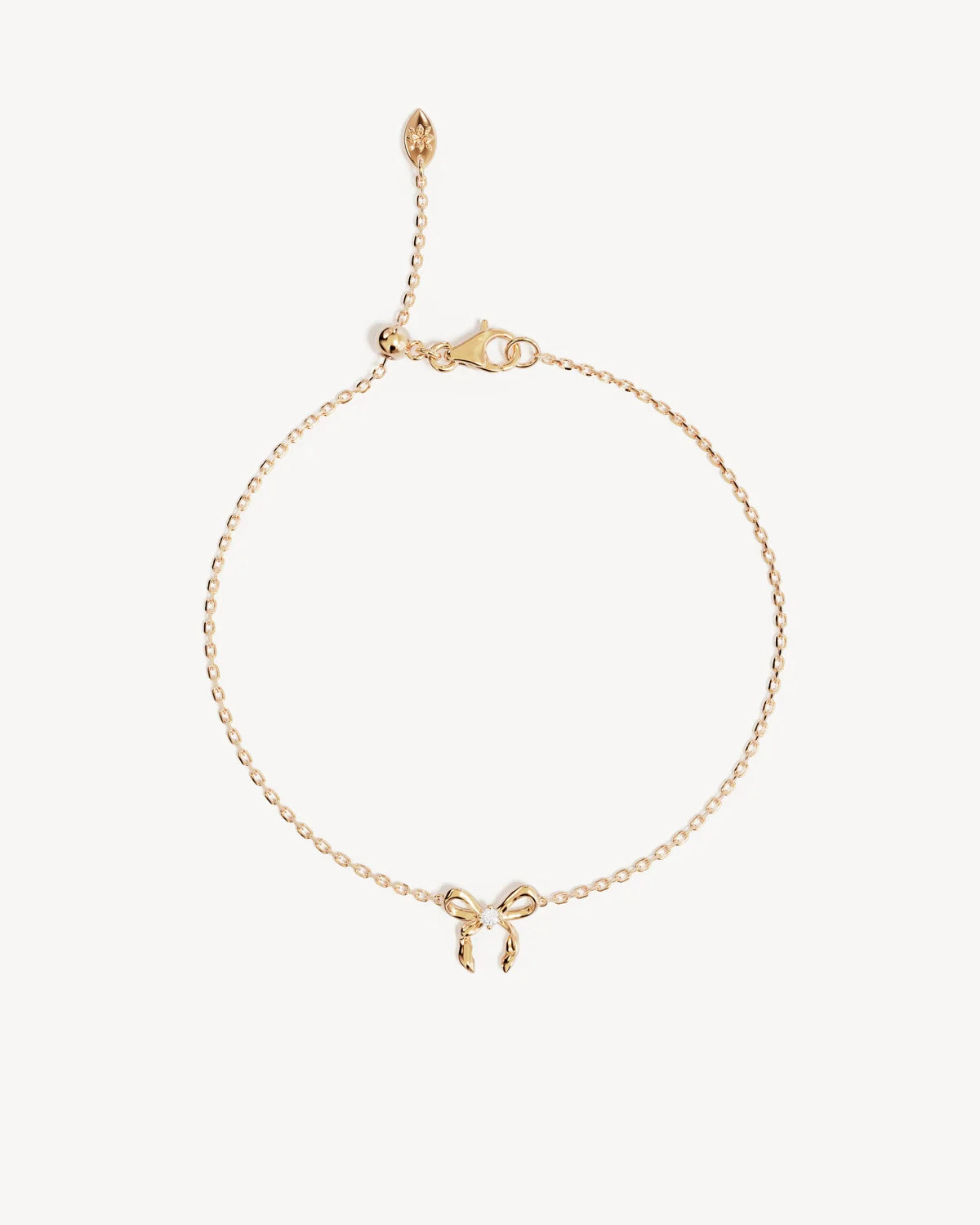 By Charlotte Forever More Bow Bracelet GOLD
