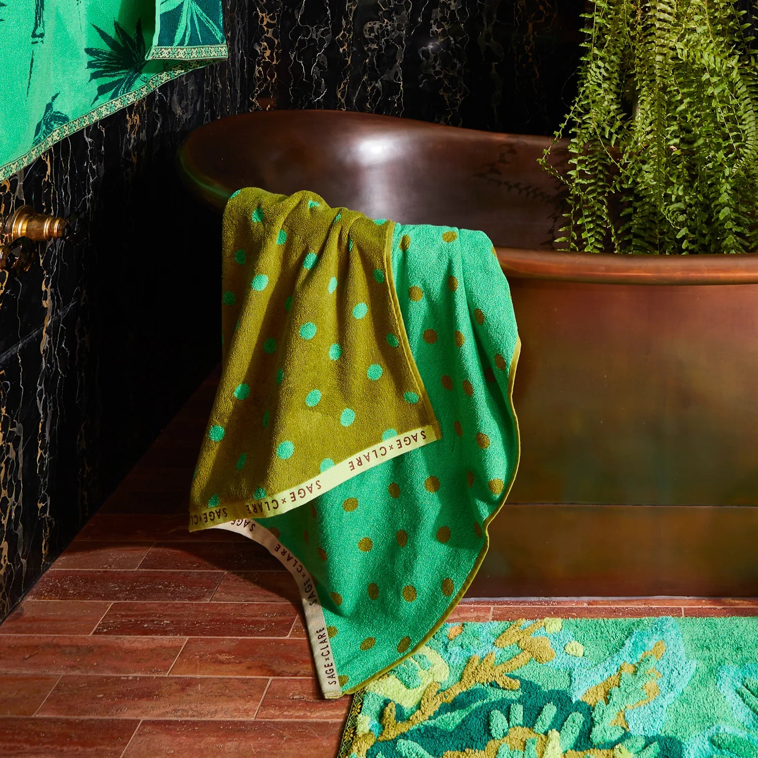 SAGE & CLARE Paige Bath Sheet JUNIPER