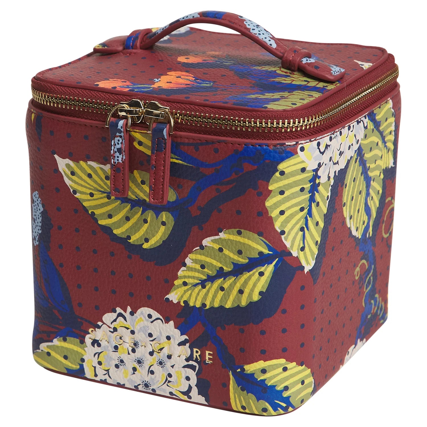 SAGE & CLARE Heidi Small Vanity Case BURNT SIENNA