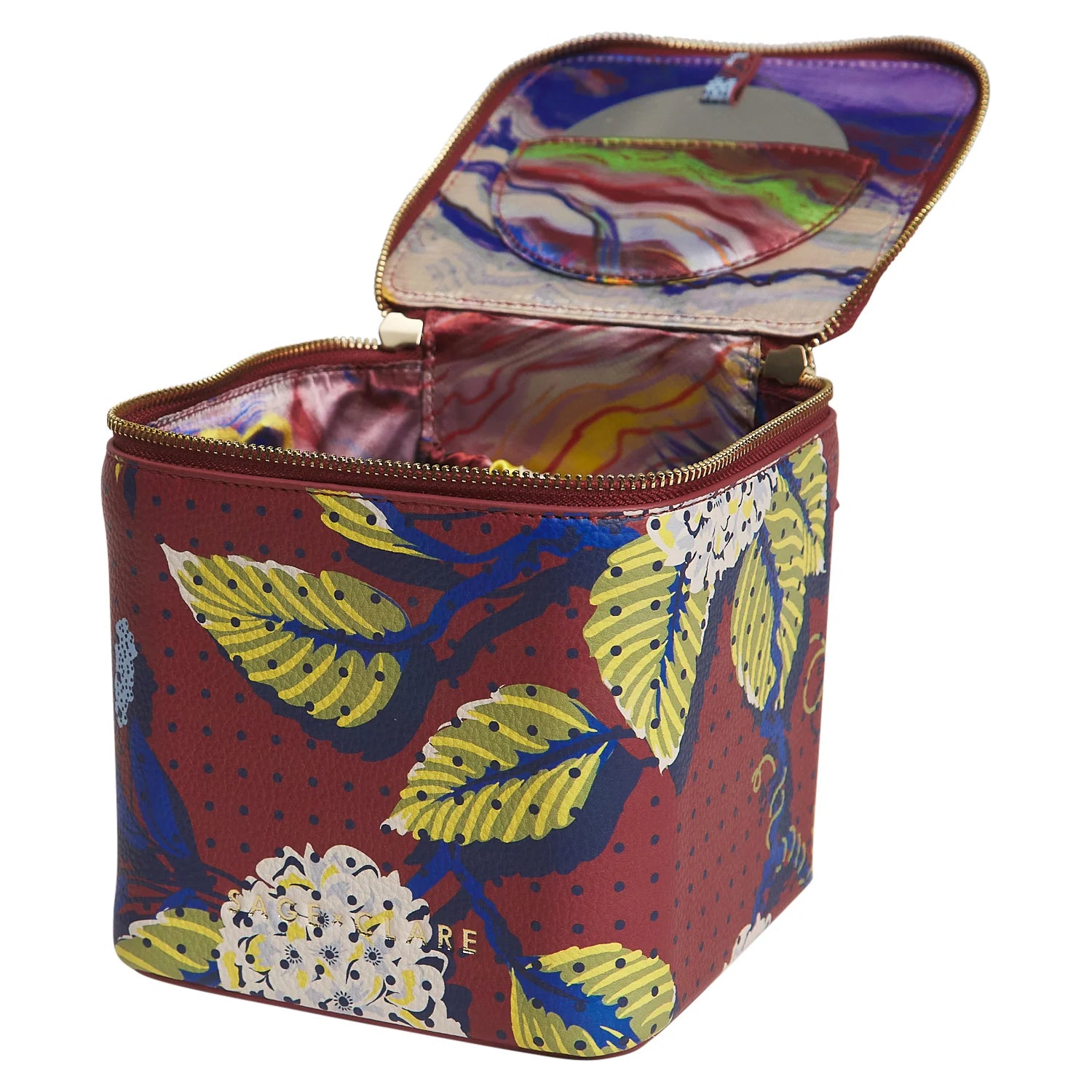 SAGE & CLARE Heidi Small Vanity Case BURNT SIENNA