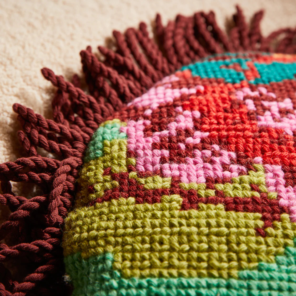 SAGE X CLARE Zita Cross Stitch Cushion