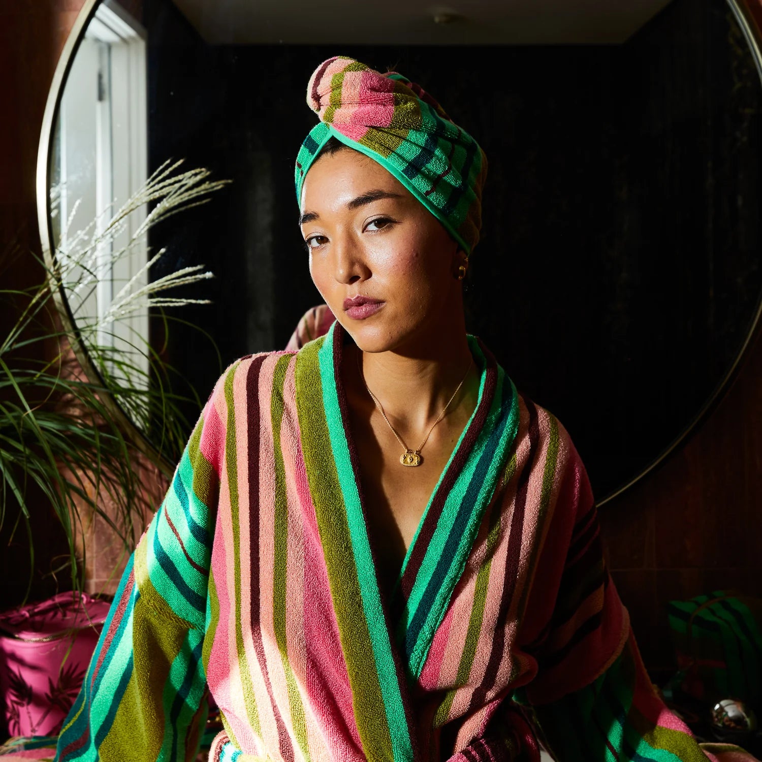 SAGE & CLARE Nicolette Hair Wrap JUNIPER