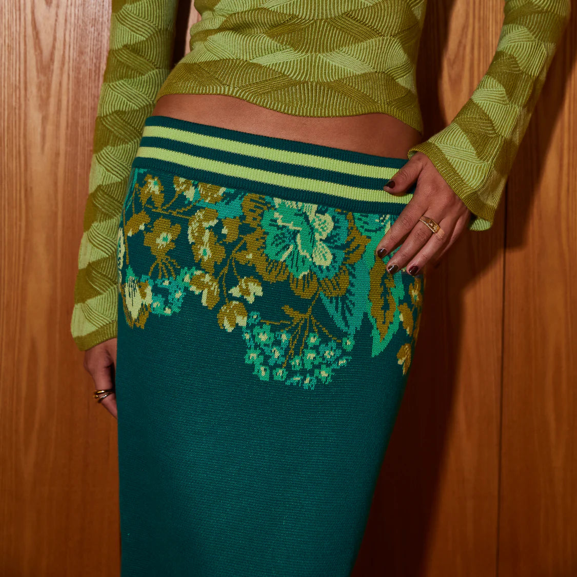 SAGE X CLARE Eliza Knit Maxi Skirt