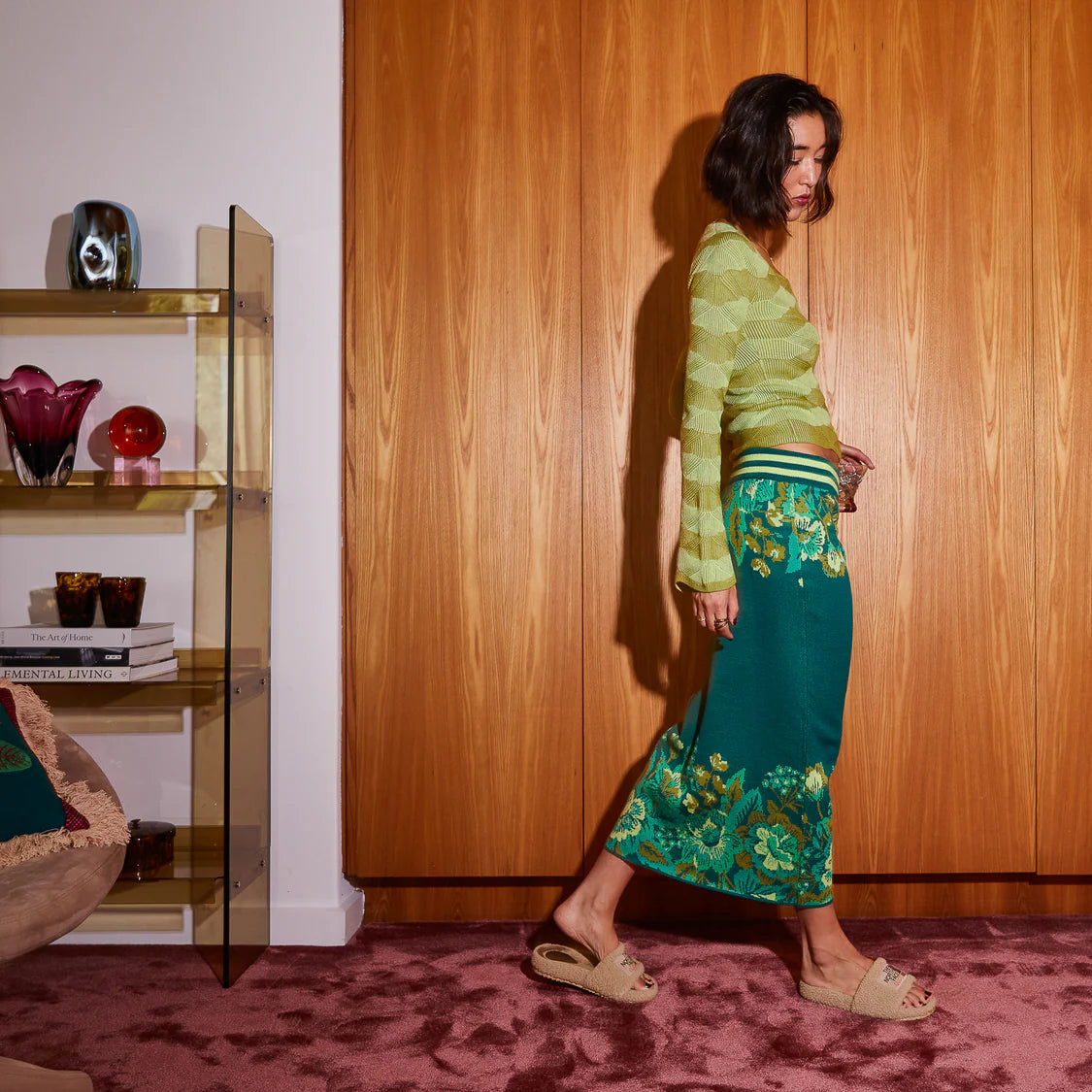 SAGE X CLARE Eliza Knit Maxi Skirt