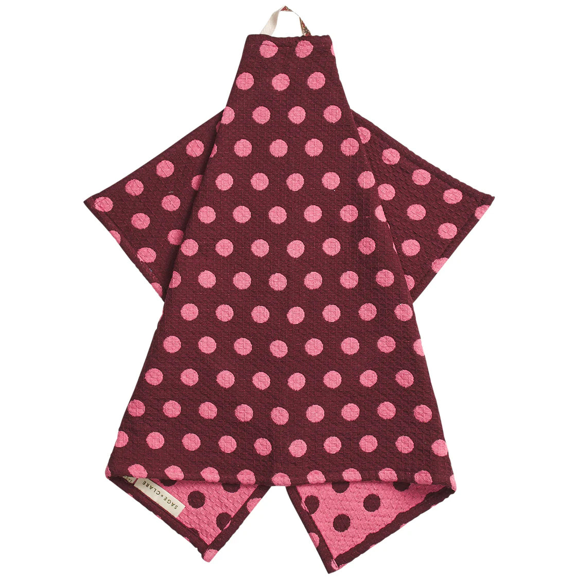 SAGE X CLARE Paige Tea Towel ROSEWOOD