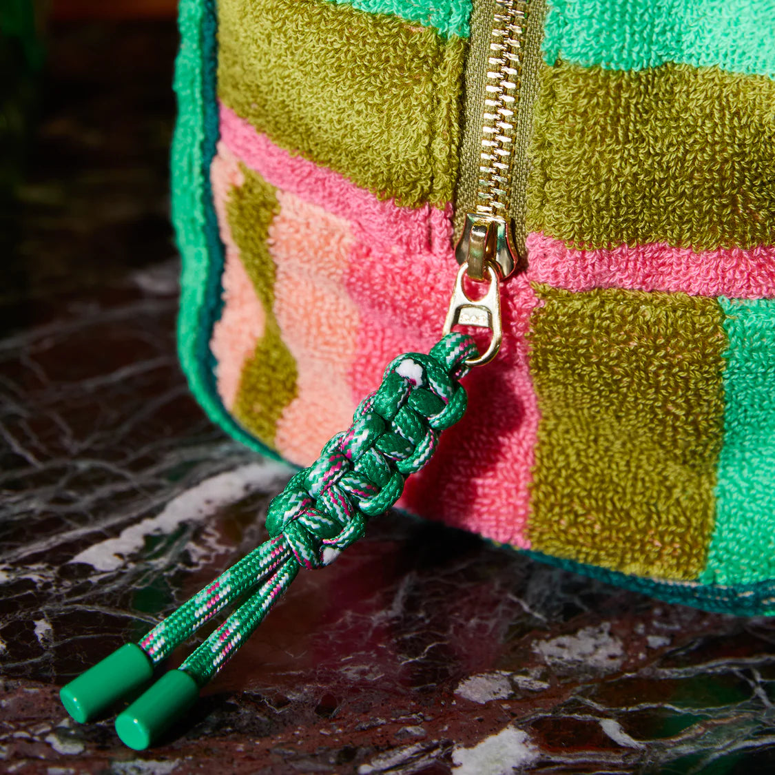 SAGE & CLARE Nicolette Terry Pouch Juniper SMALL