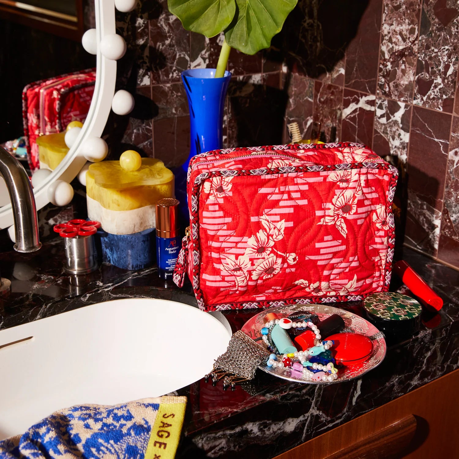 SAGE & CLARE Marta Vanity Bag VERMILLION