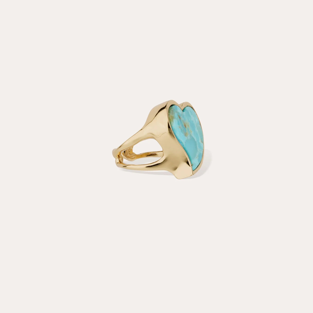 GAS BIJOUX Mirage Heart Ring Turquoise