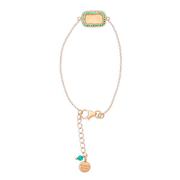 Ruby Teva Gold Bahia Bracelet GREEN AVENTURINE