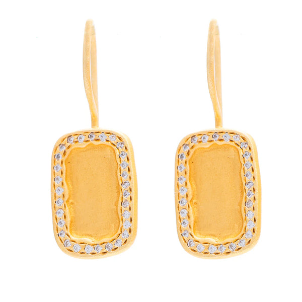 Ruby Teva Gold Bahia Earrings CUBIC ZIRCONIA