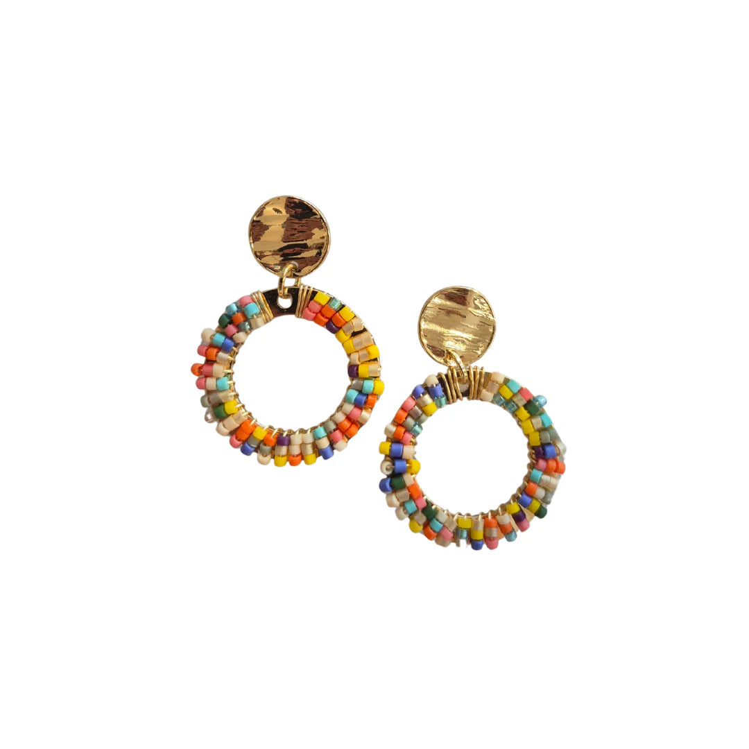Summer Circle Drop Earring MULTI