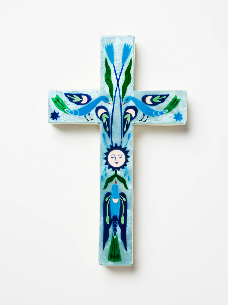 JONES & CO Fable Blue Sun Large Cross