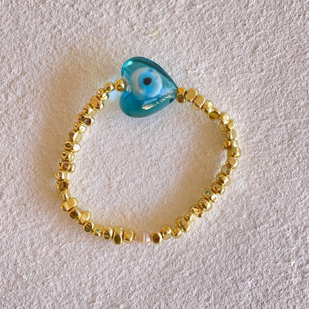 HEI TAI Big Heart Bracelet GREEK EYE