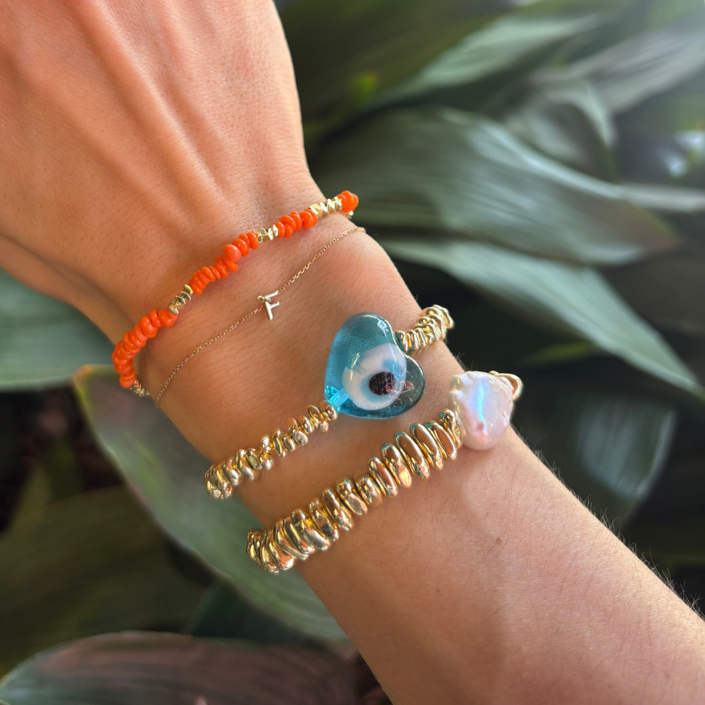 HEI TAI Big Heart Bracelet GREEK EYE