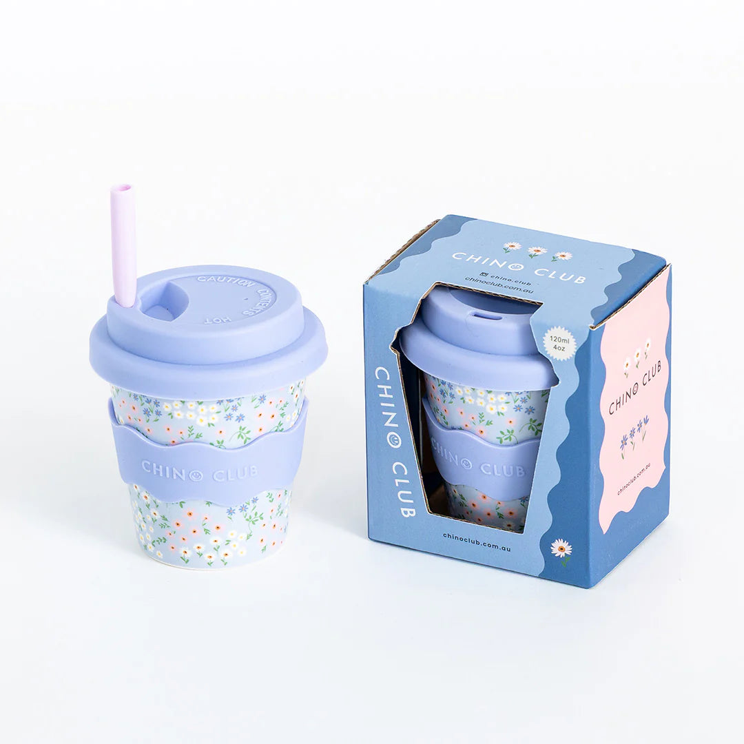 CHINO CLUB Baby Chino Cup 4oz BLUE FLORAL