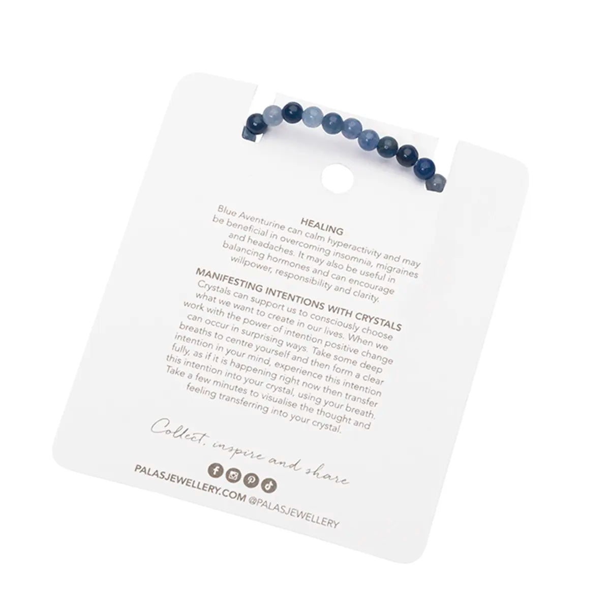 PALAS Healing Gem Bracelet BLUE AVENTURINE