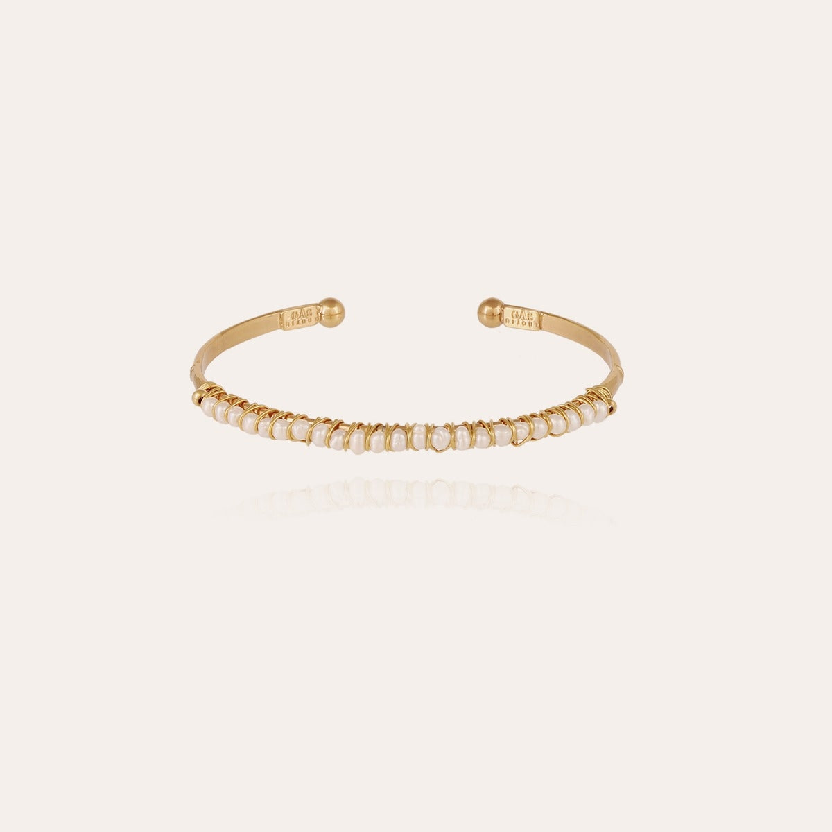 GAS BIJOUX Lyre Cuff PEARLS