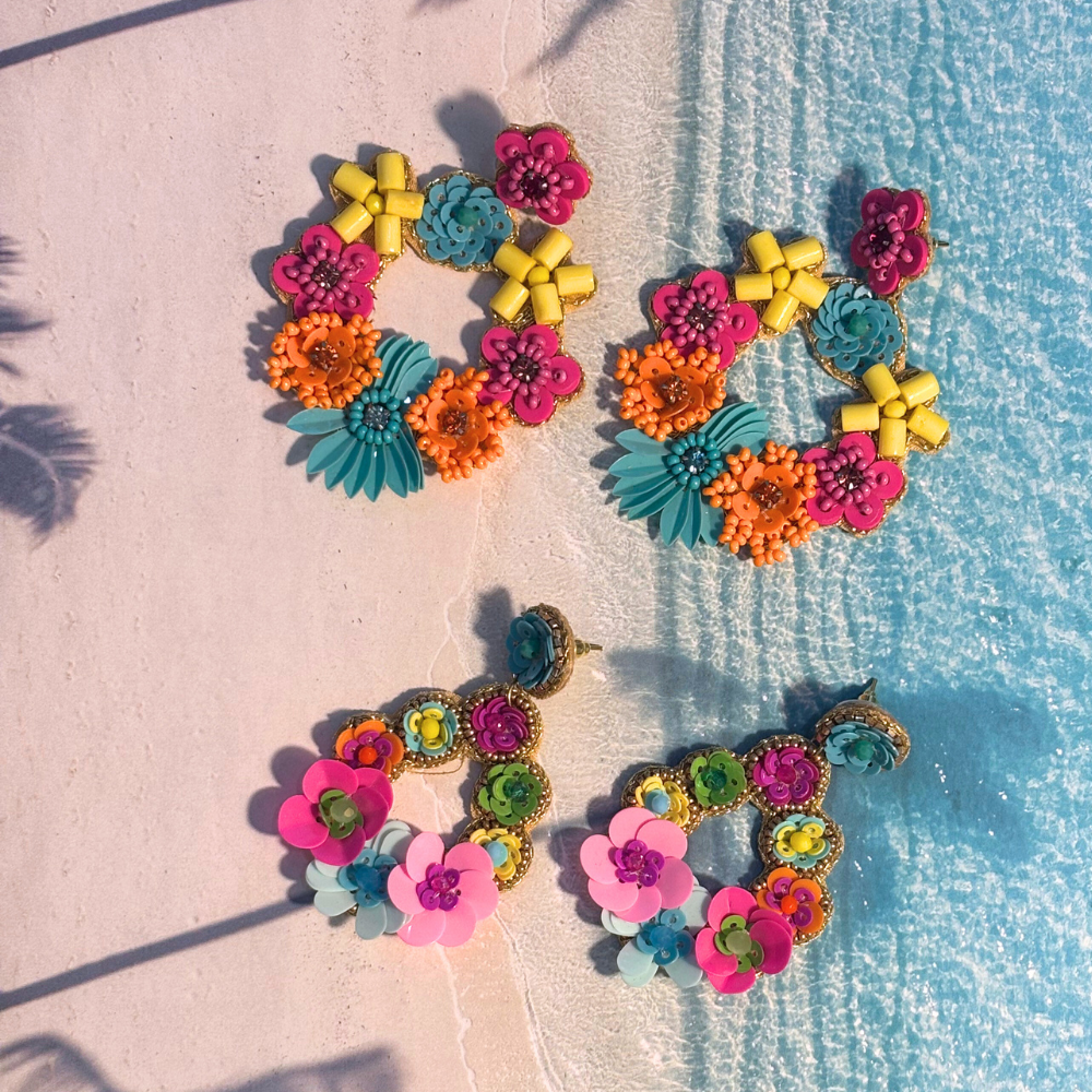 Joy Beaded Statement Earrings MULTI