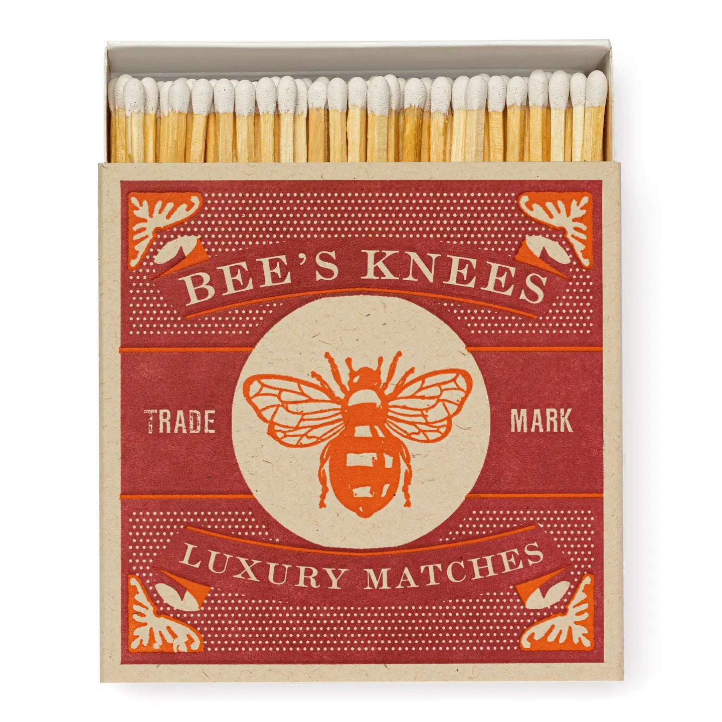 ARCHIVIST Square Box Matches BEE'S KNEES