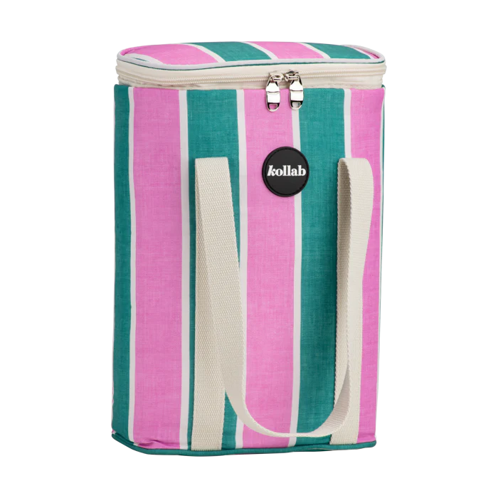 KOLLAB Wine Cooler Bag SPRING STRIPE