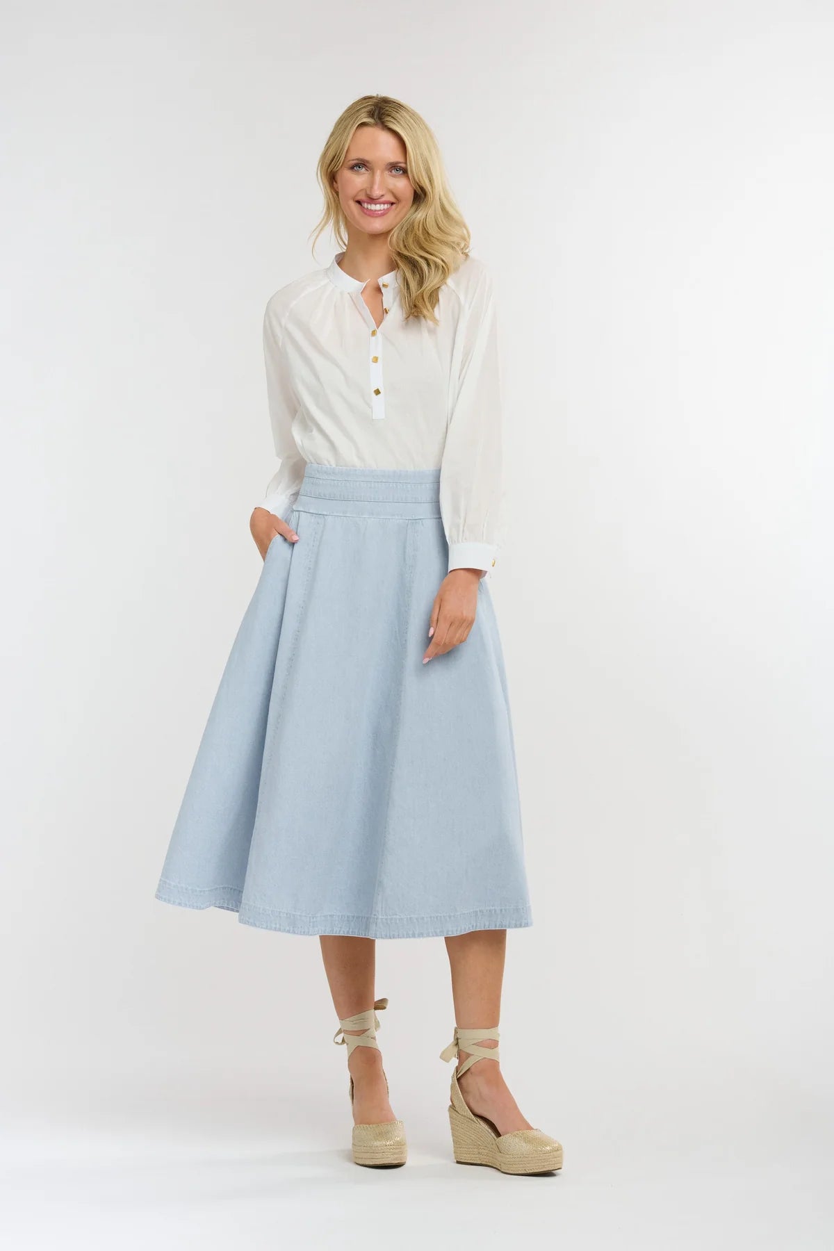 365 DAYS Dakota Denim Skirt LIGHT WASH