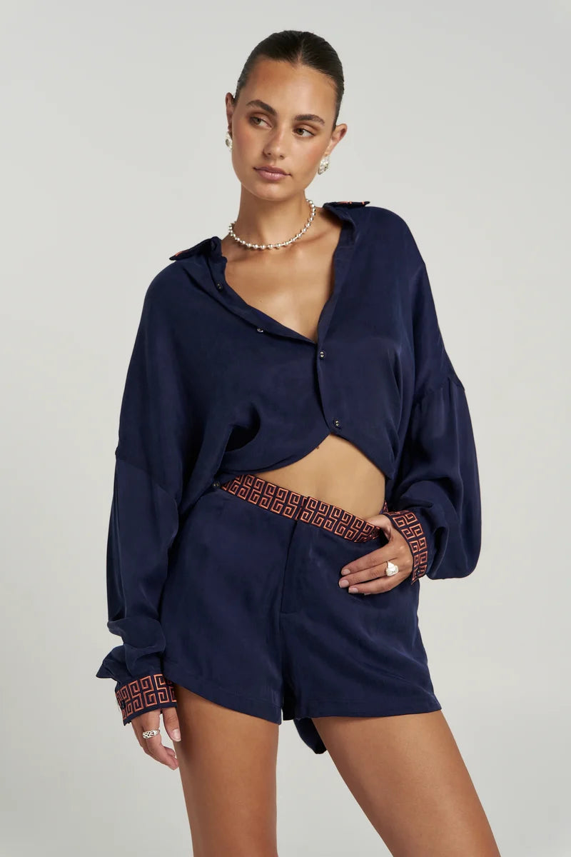 SUMMI SUMMI Sig LS Shirt NAVY