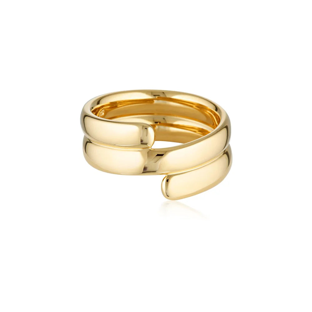 LINDA TAHIJA Coil Ring GOLD