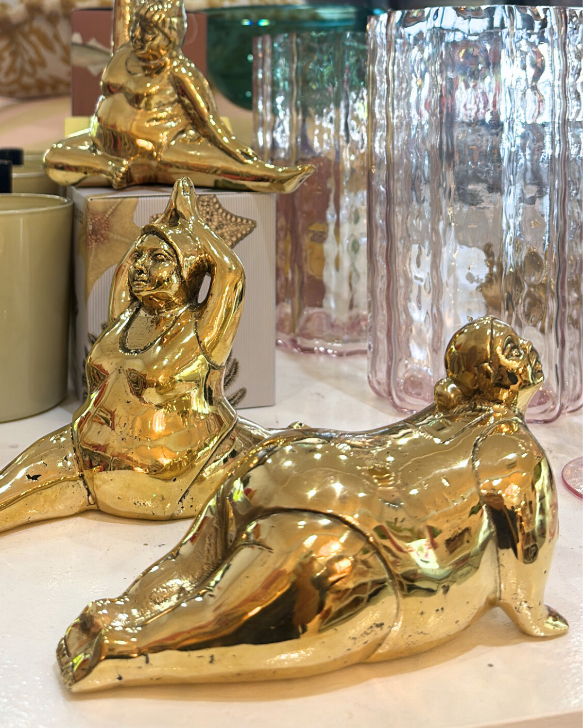 HEI TAI Golden Brass Yoga Curvy COBRA