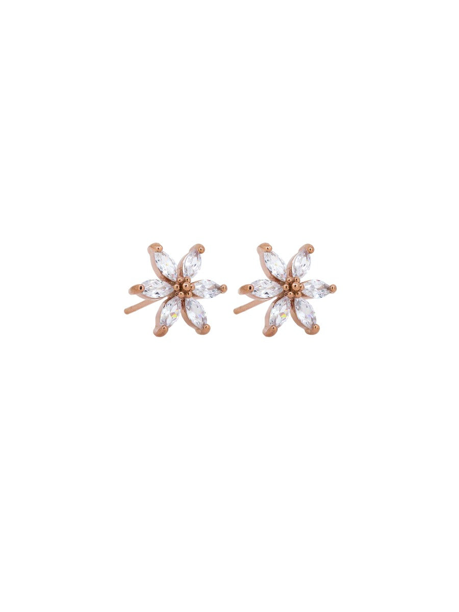 TT24 Crystal Star Flower Studs