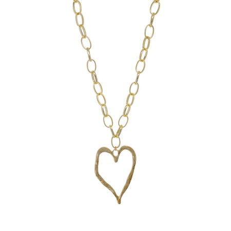 Open Heart Chunky Neckace GOLD