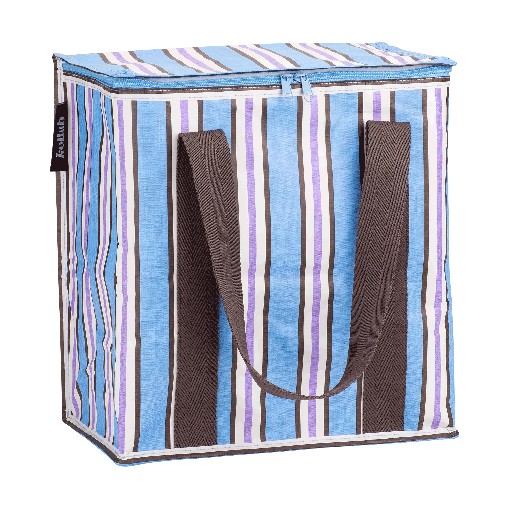 KOLLAB Cooler Bag CHOC BLUE STRIPE