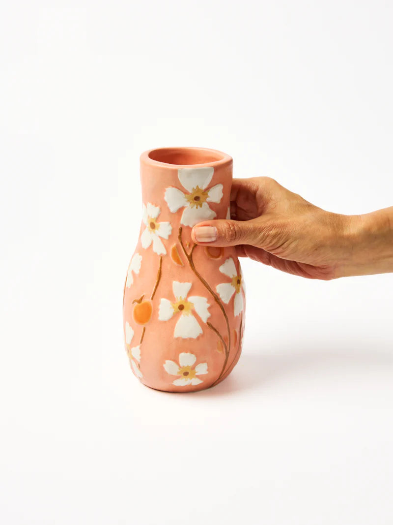 JONES & CO Juniper Vase PEACH