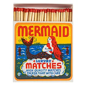 ARCHIVIST Square Box Matches MERMAID