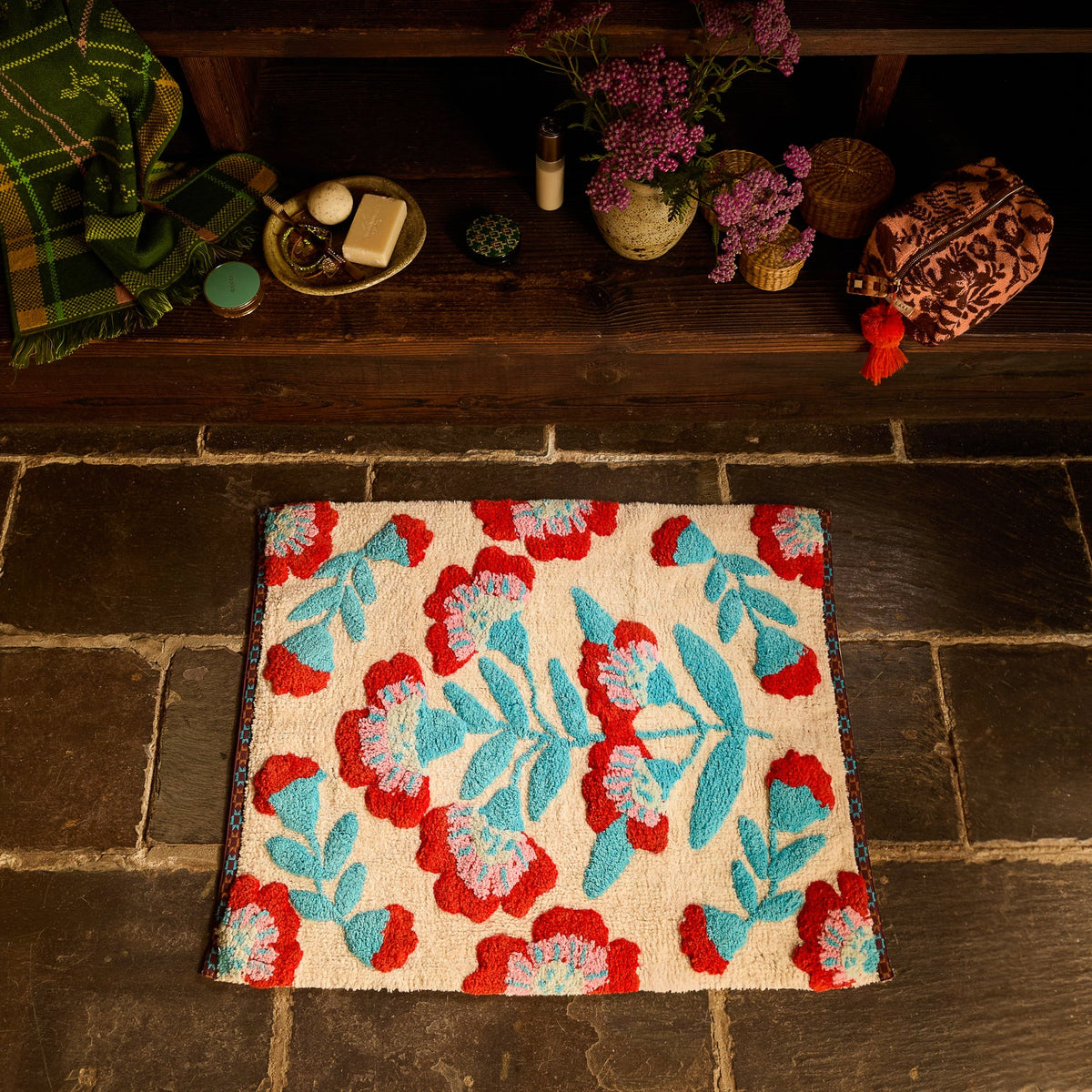 SAGE X CLARE Winona Bath Mat MOONLIGHT