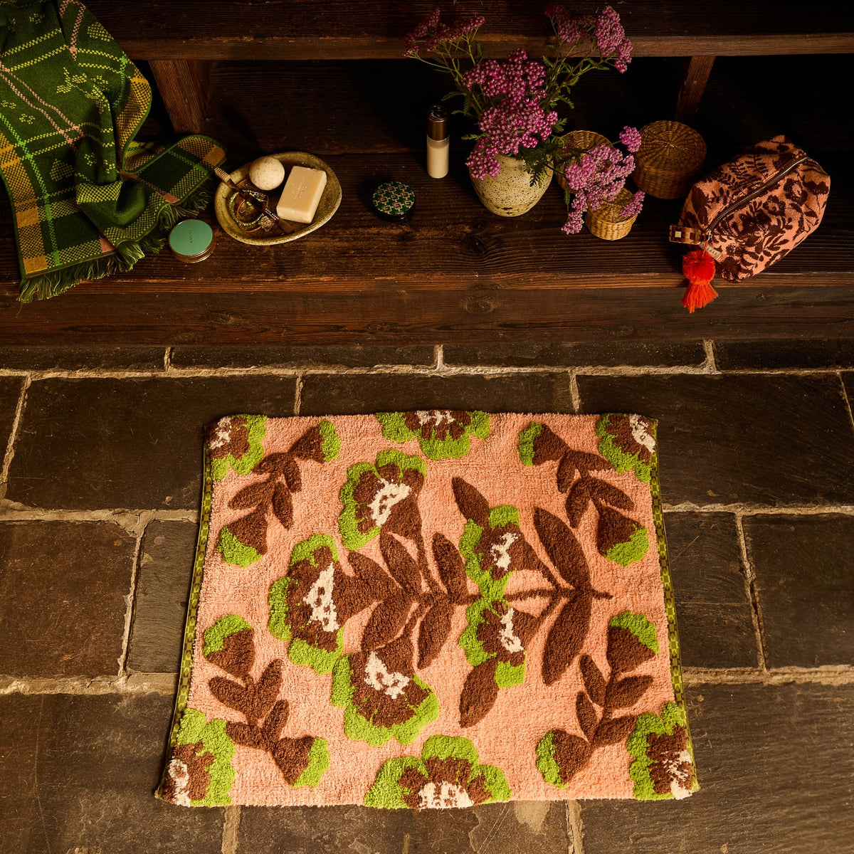 SAGE X CLARE Winona Bath Mat CARNELIAN
