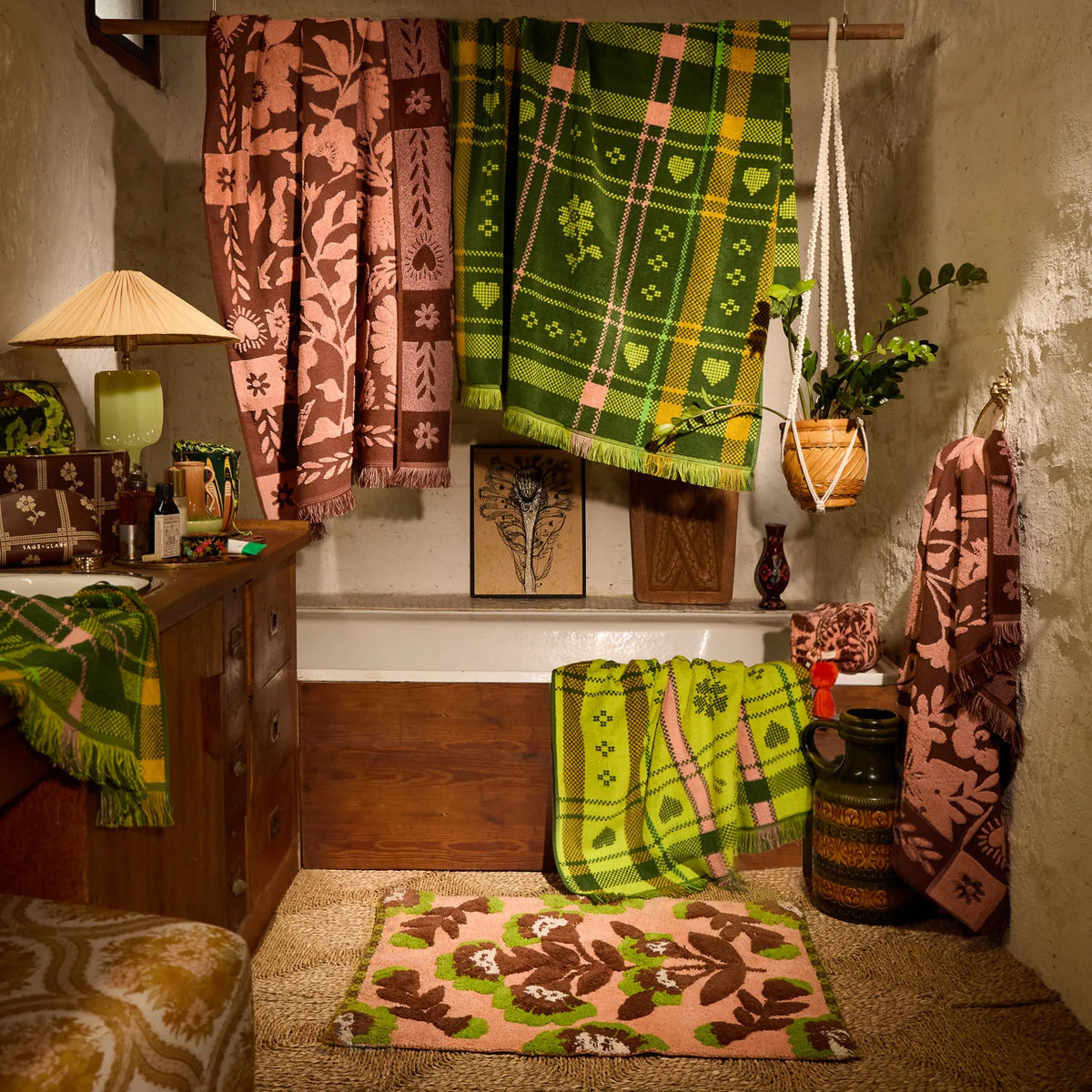 SAGE X CLARE Winona Bath Mat CARNELIAN