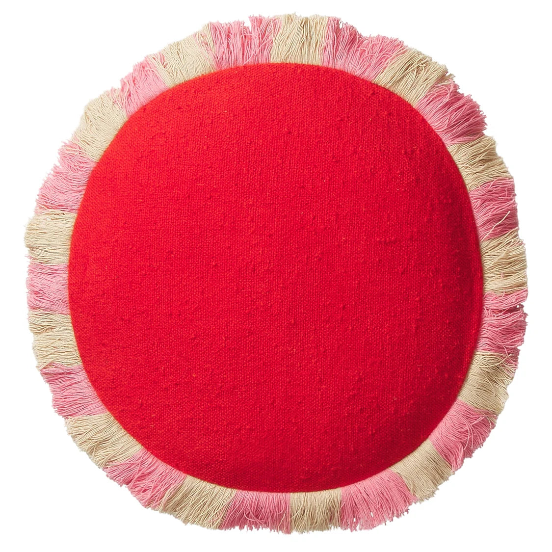 SAGE X CLARE Reese Round Cushion POPPY