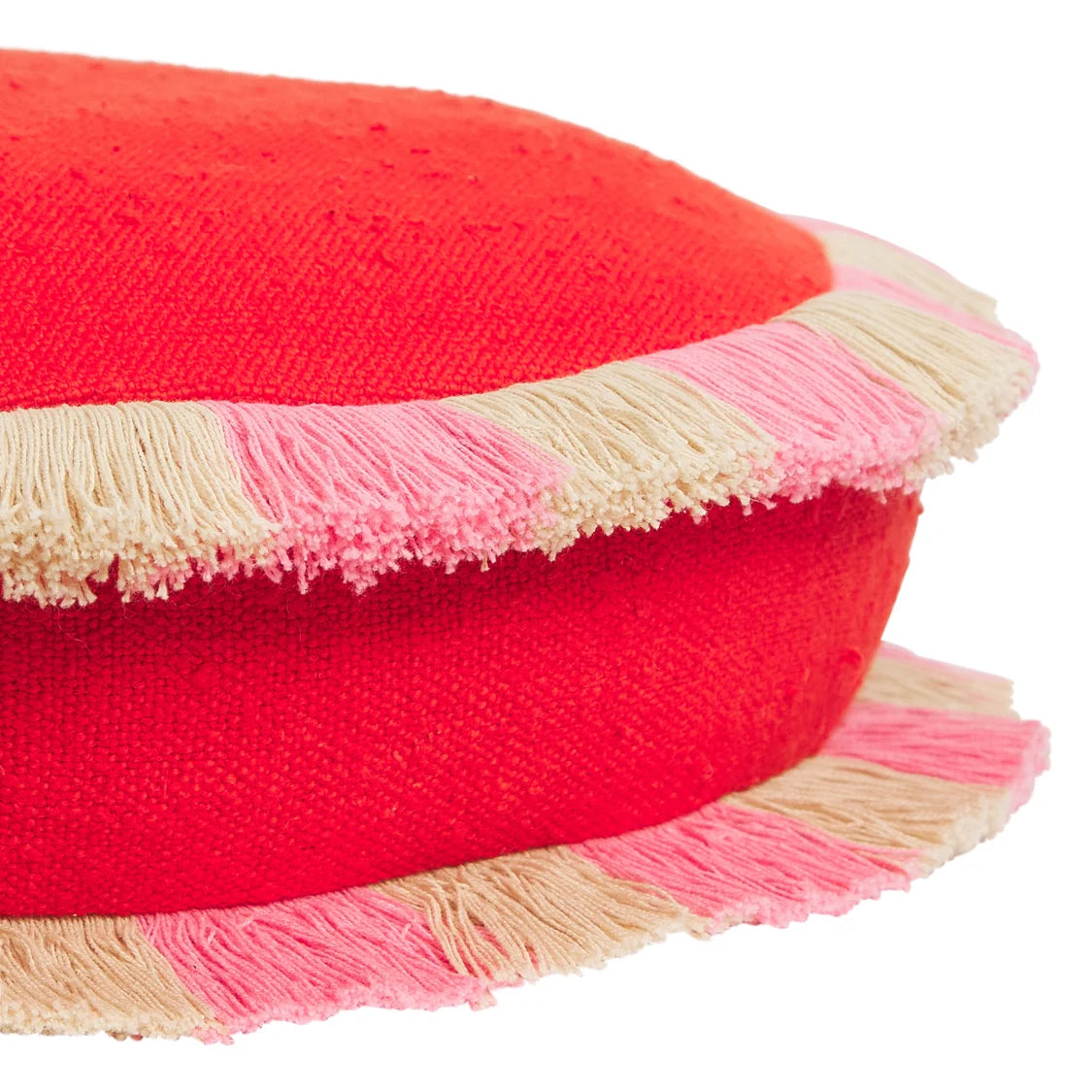SAGE X CLARE Reese Round Cushion POPPY
